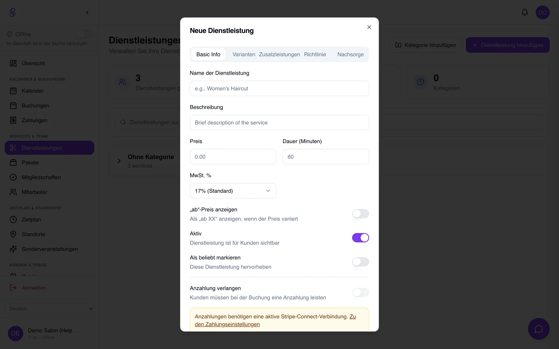 Create a service